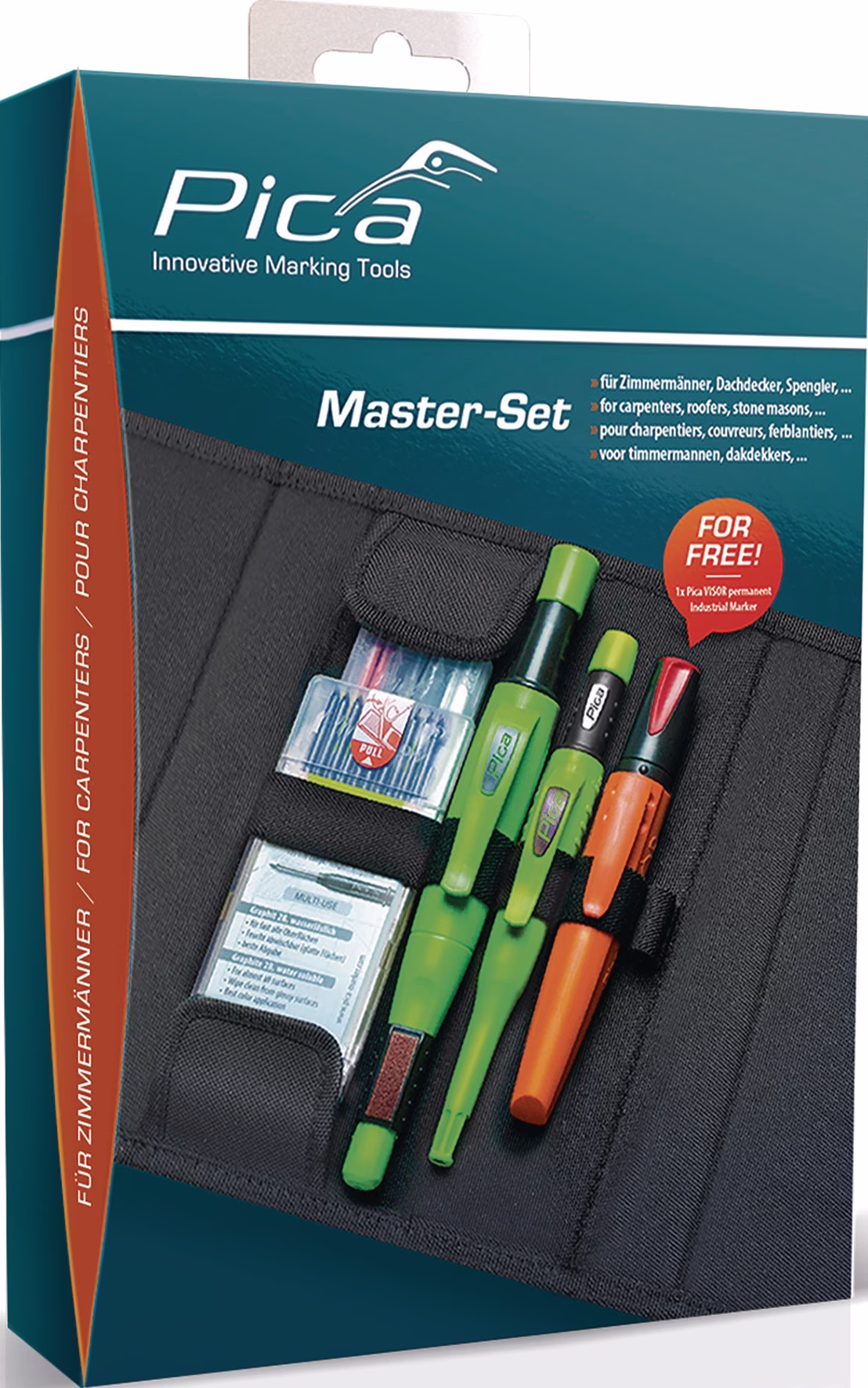 Bau-/Tieflochmarker Master-Set Zimmermann sortiert