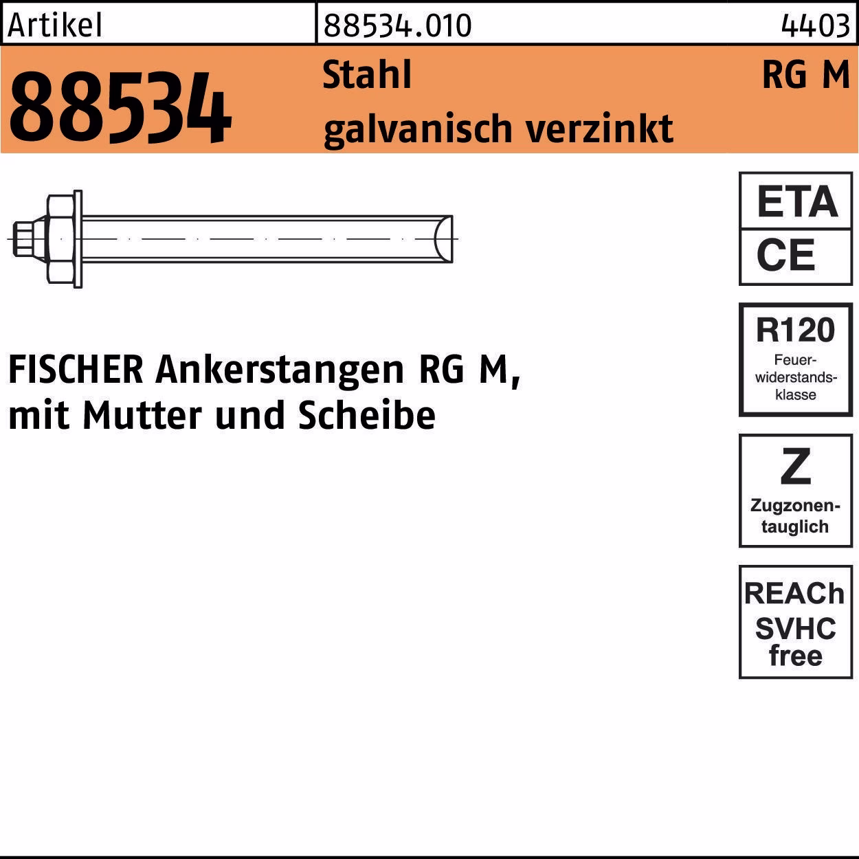 Ankerstange R 88534 RG