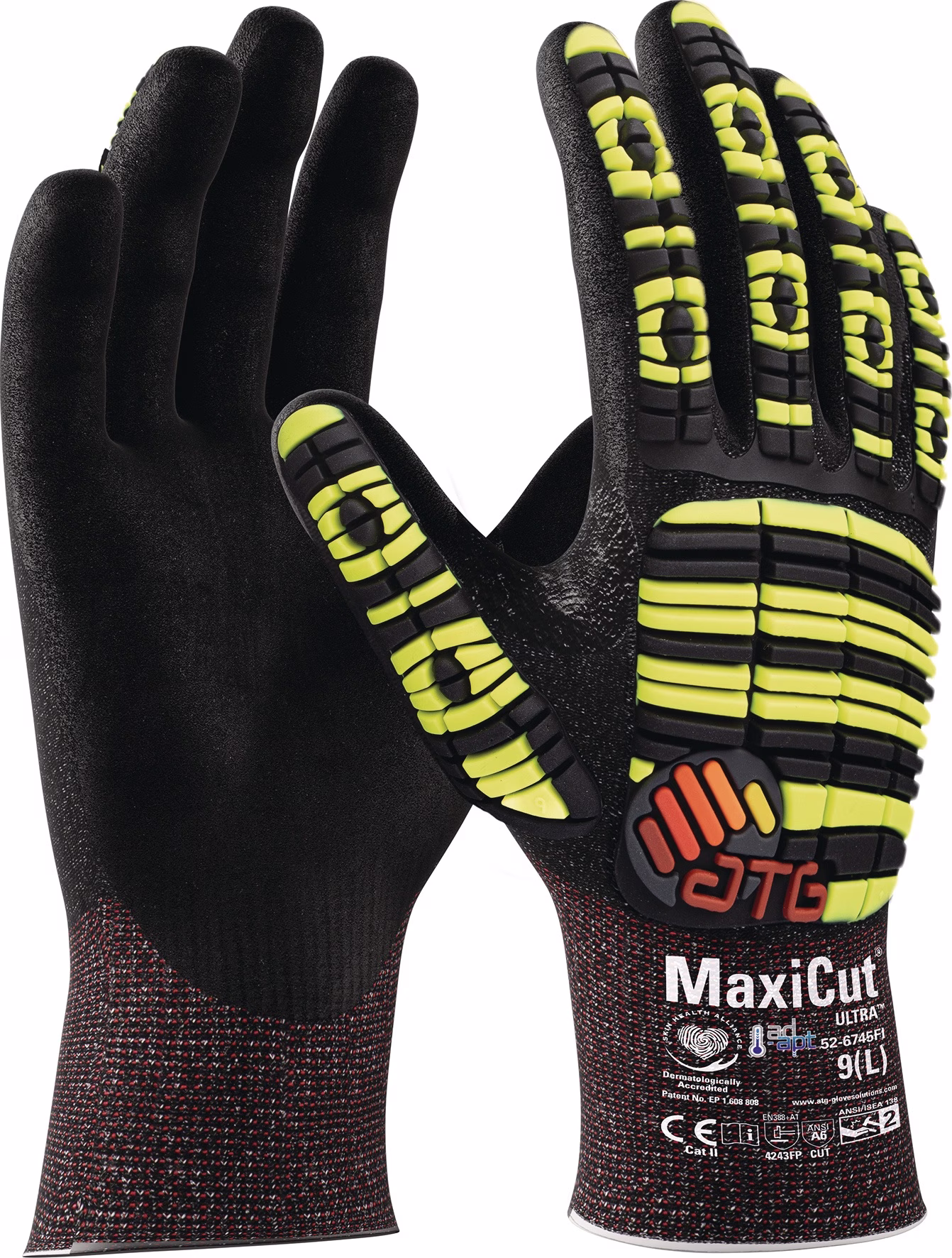 Schnittschutzhandschuhe MaxiCut® Ultra™ AD-APT® 52-6745FI schwarz EN 388