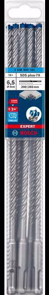 Hammerbohrer Expert SDS-7X D.6,5mm Arbeits-L.200mm L.265mm SDS-Plus 10 St
