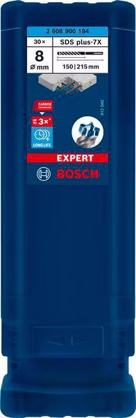 Hammerbohrer Expert SDS-7X D.8mm Arbeits-L.150mm L.215mm SDS-Plus 30 St