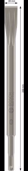 Flachmeißel LongLife Gesamt-L.250mm ger.Schneiden-B.20mm SDS-PLUS