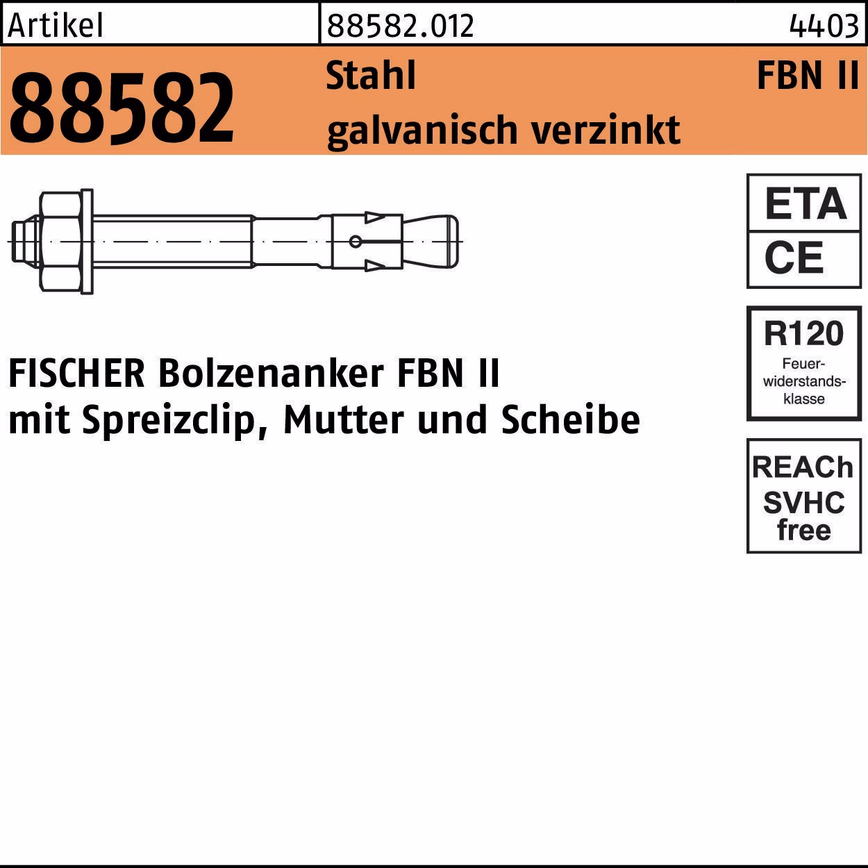 Bolzenanker R 88582 FBN II
