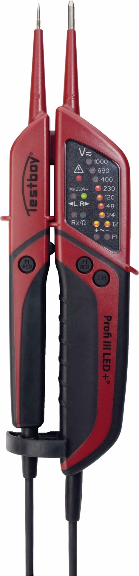 Spannungs-/Durchgangsprüfer Profi III LED 6-1000 V AC/6-1400 V DC