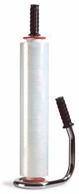 Handabroller f.Stretchfolien m.1 Kugellager Silber