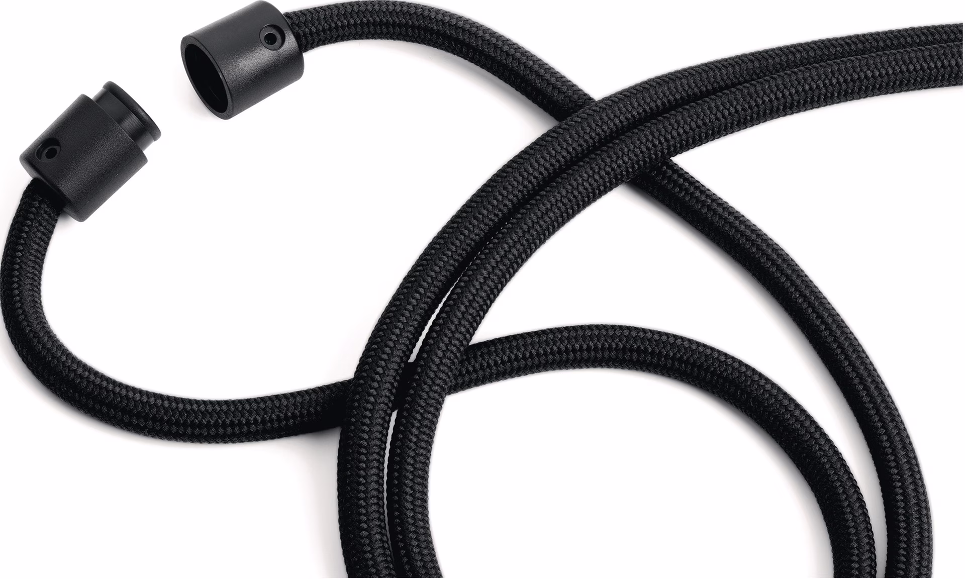 Cliphalter JoJo rundgewebt m.Karab.Band-L.460mm schwarz