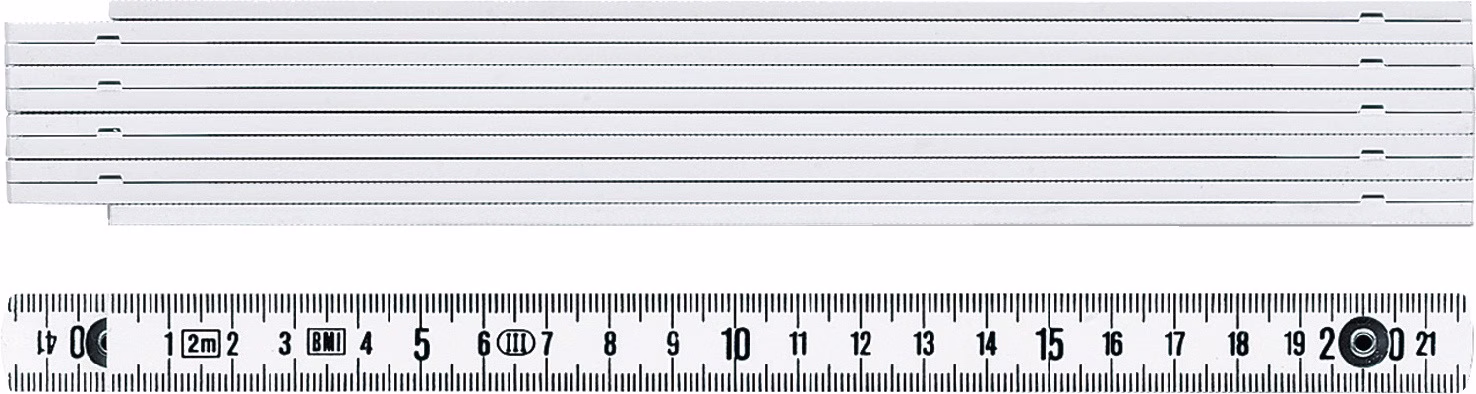 Gliedermaßstab mm/cm EG III Ku.weiß