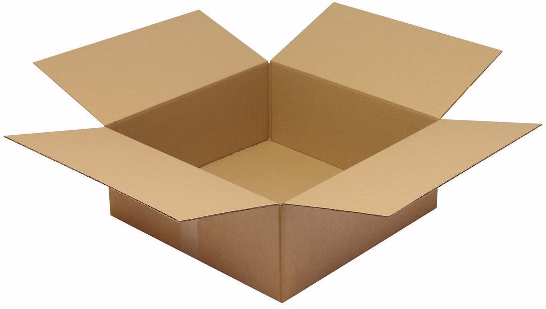 Faltkarton 1-wellig Maße 500x500x200mm Qualität 1.30 C braun