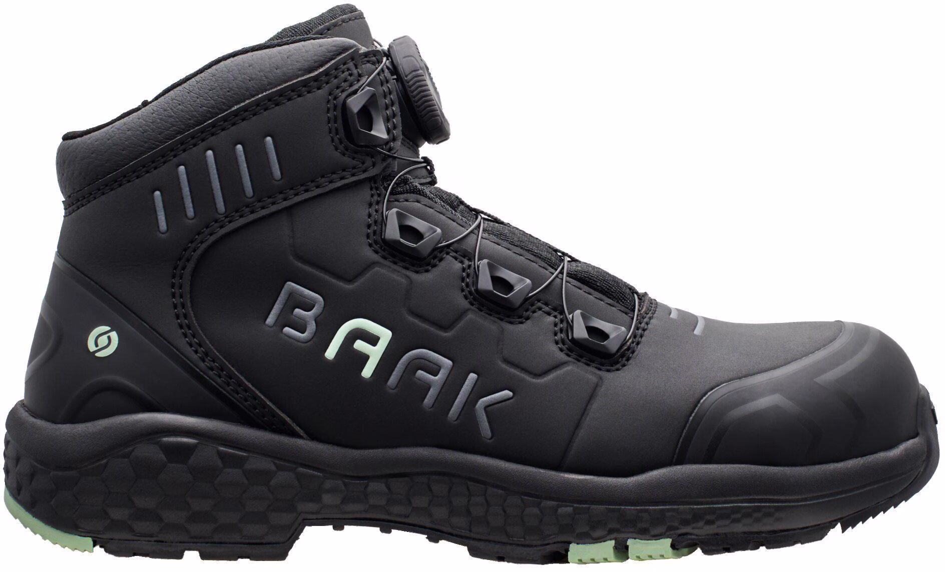 Damensicherheitsstiefel Alessia Gr.42 W.10 schwarz/grün Mikrofaser/TPU