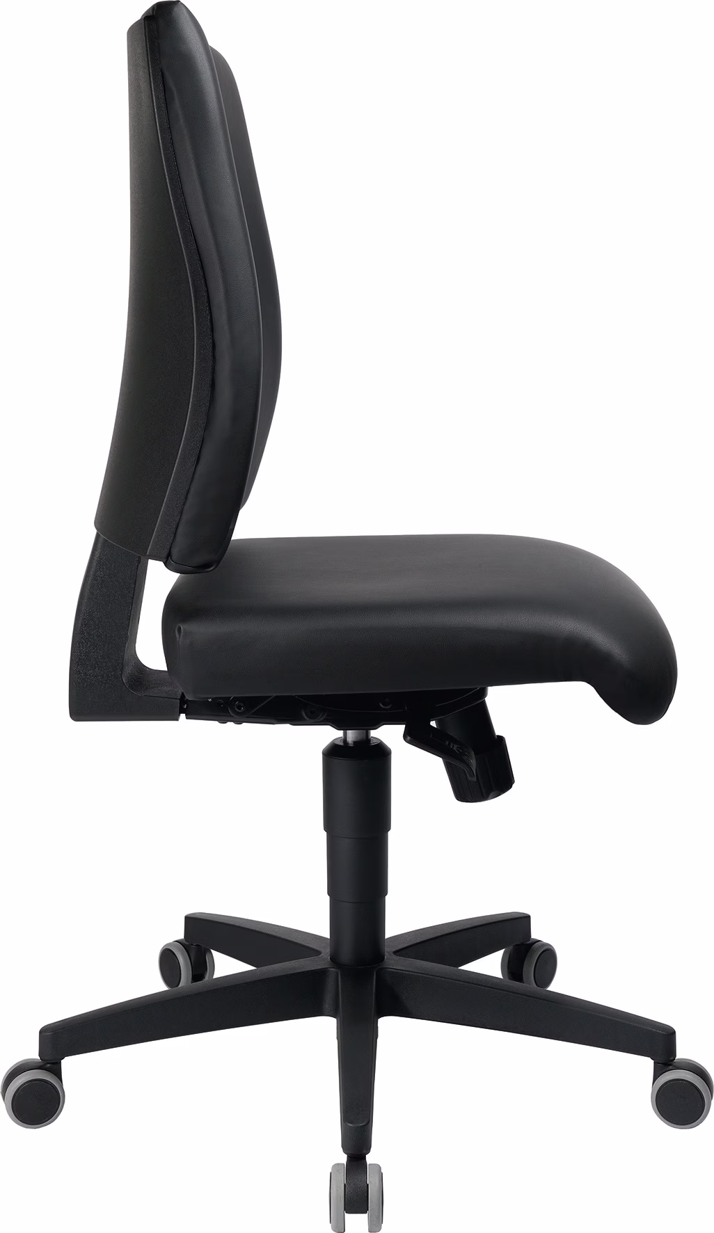 Arbeitsdrehstuhl Lightstar 10 Rl.Kunstlederbezug schwarz 410-530mm