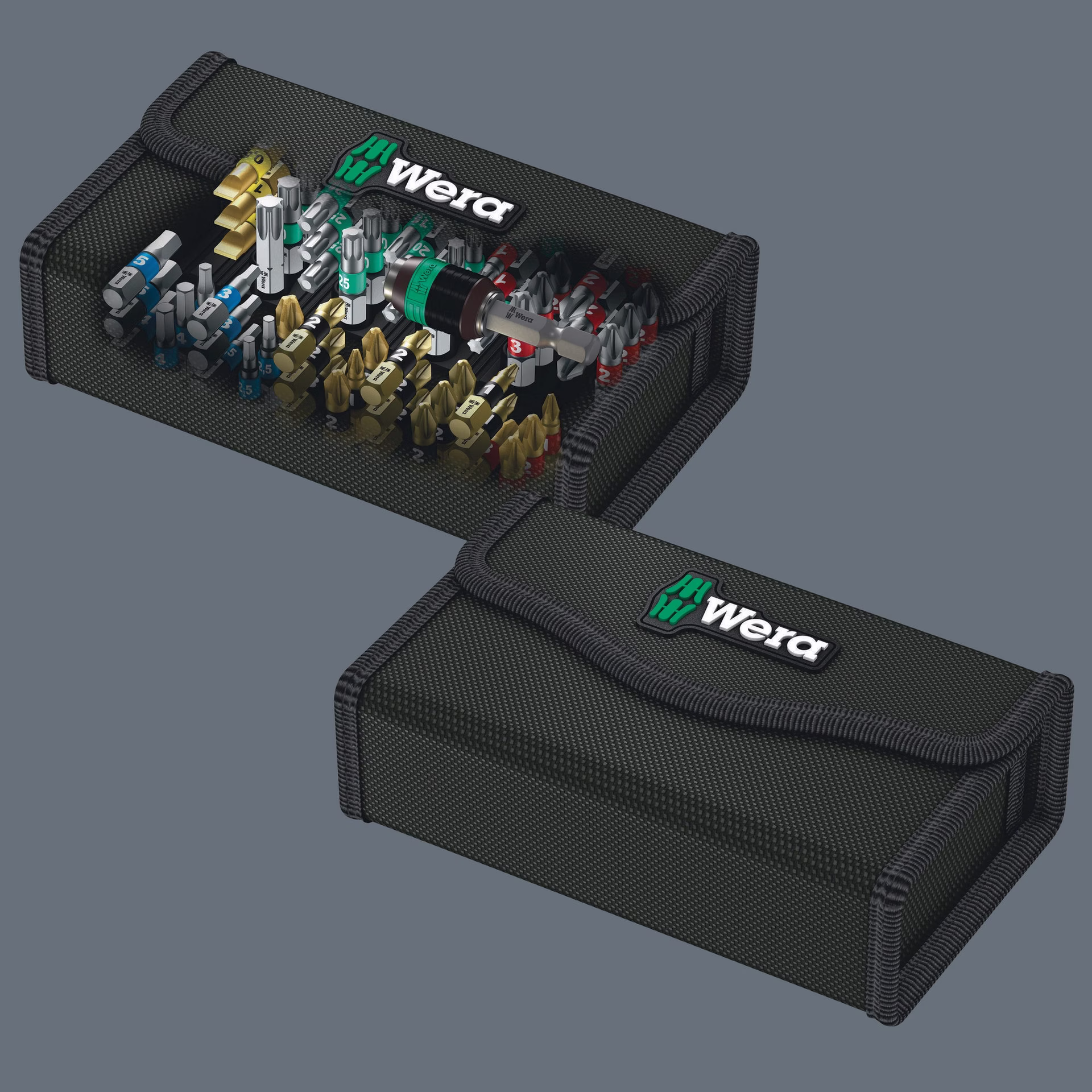 Bitsortiment Bit-Safe 61 Univ.1 61-tlg.Schlitz/PH/PZD/TX/6Kt