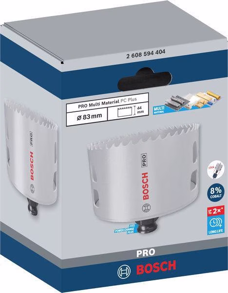 Lochsäge PRO Multi Material PC Plus D.83mm