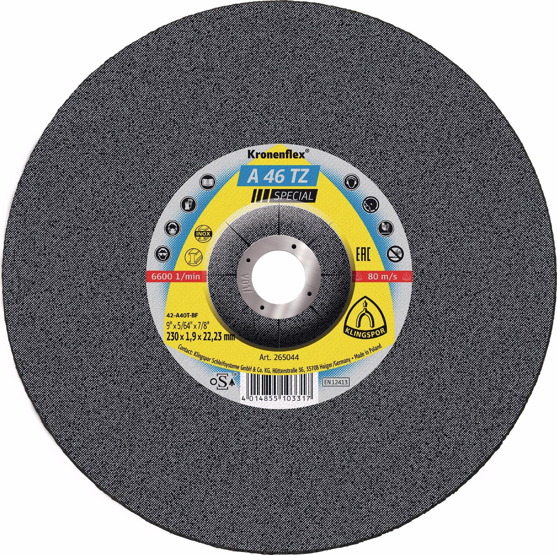 Trennscheibe A 46 TZ Special Bohr.22,23mm