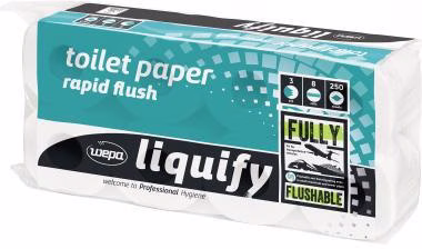 Satino Toilettenpapier Liquify 070560 3lg. 250Blatt ws 8 St./Pack.