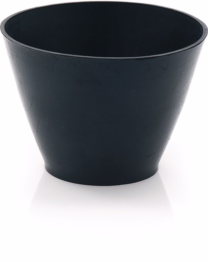 Gipsbecher H.130mm D.oben:125/unten:90mm kon.f.Nitrolacke geeignet TPE schwarz