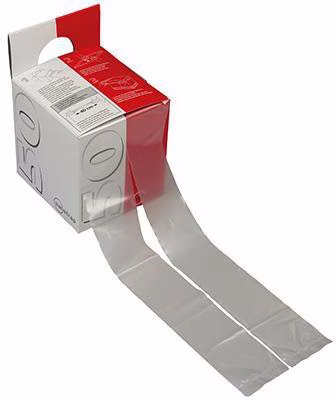 Dehnband Maße 1200x50mm Spendekarton transparent 200St