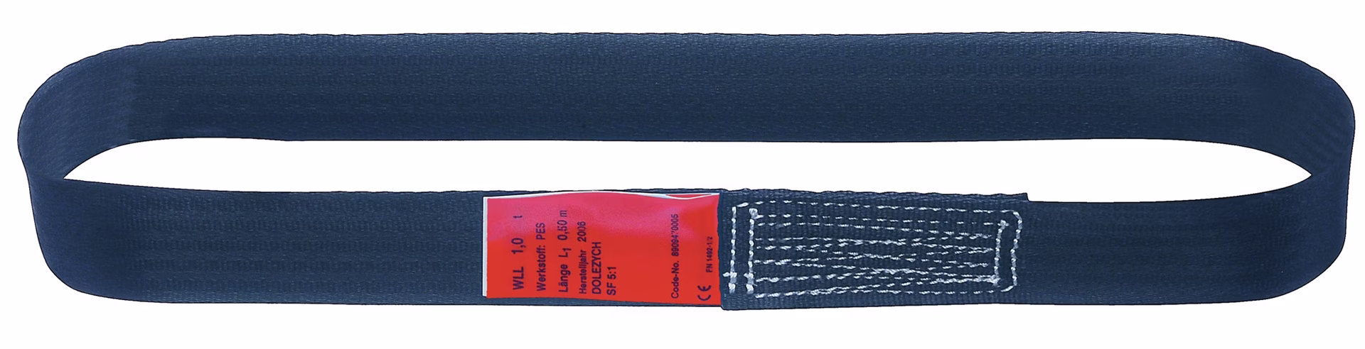Einweg-Bandschlinge DIN EN 60005 Umfang schwarz Tragf.einf.750kg