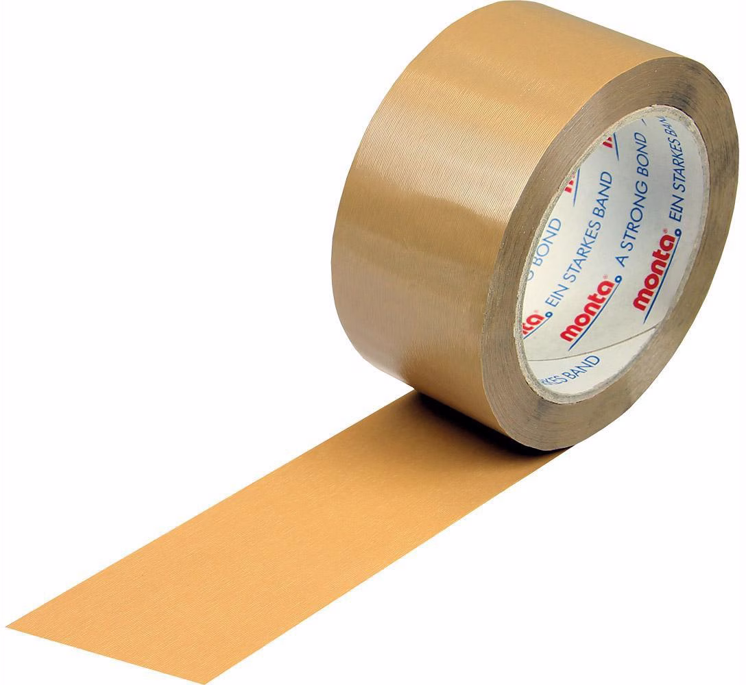 Klebeband monta 201 Breite 50mm Länge 66m Stärke 54µ PVC braun leise