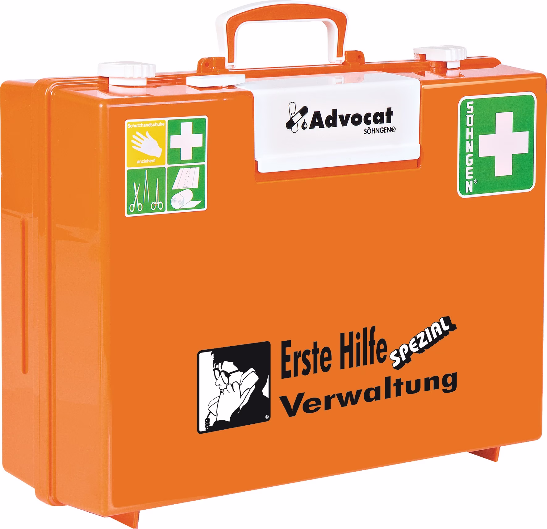 Erste Hilfe Koffer Advocat Verwaltung B400xH300xT150ca.mm orange