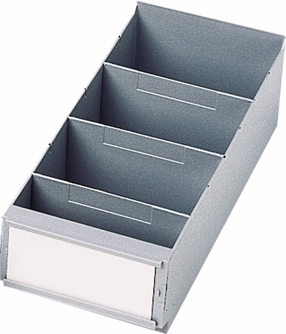 Trennw.f.Regalkasten B.160mm PS grau 25St./Btl
