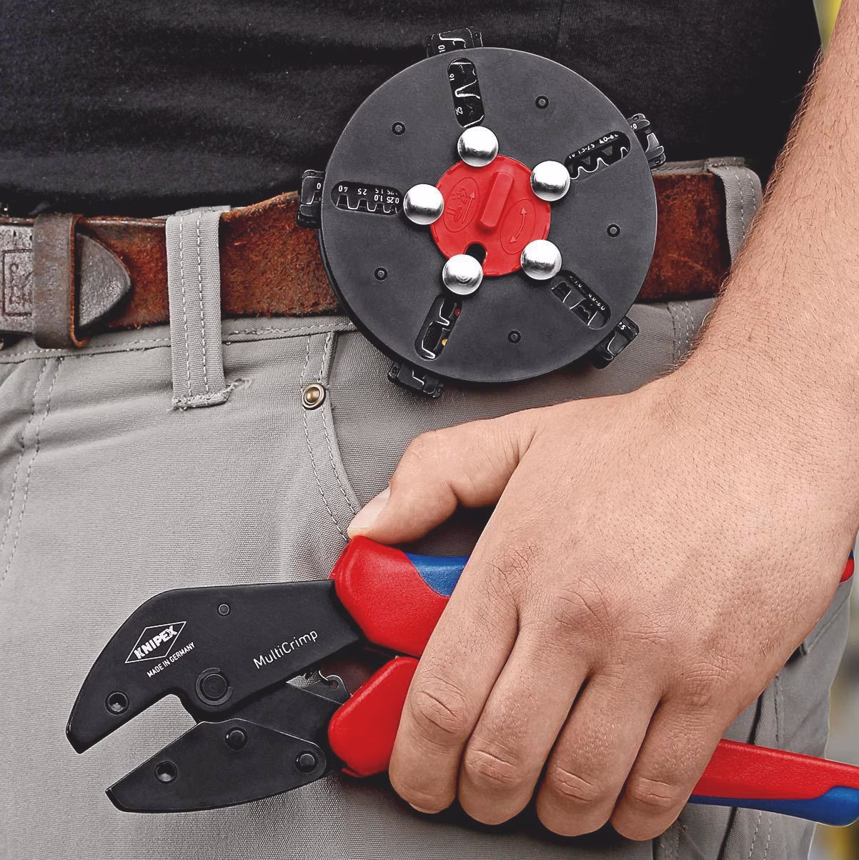 Crimpzange MultiCrimp® L.250mm 3 Wechseleinsätze