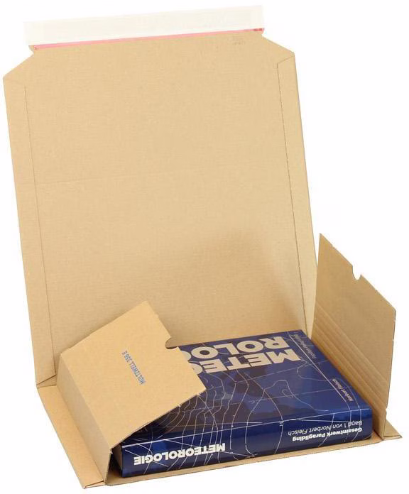 Medienverpackung Multiwell Maße 270x185x20-60mm B5 braun SK-Verschluss