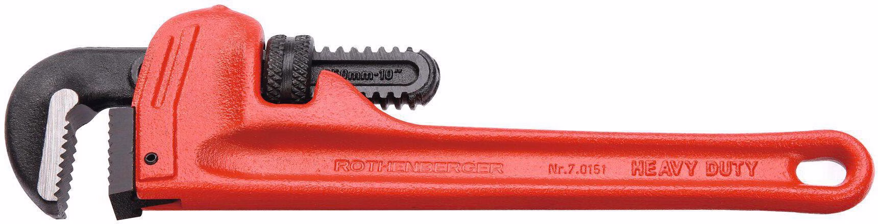 Einhandrohrzange HEAVY DUTY Gesamt-L.250mm Spann-W.48mm f.Rohre 1 1/2 Zoll