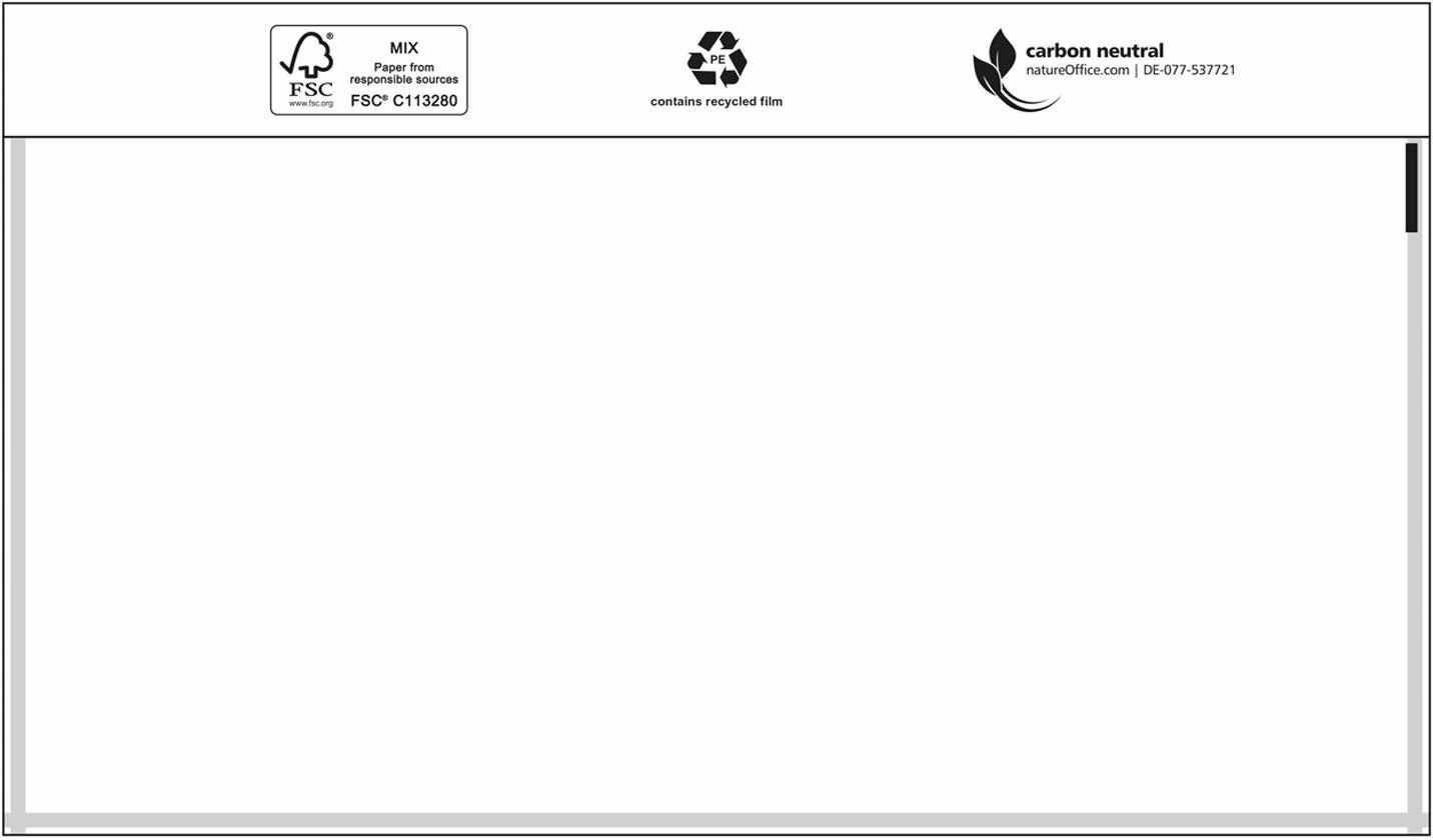 Dokumententaschen Premium Maße 240x110mm DIN-lang o.Druck