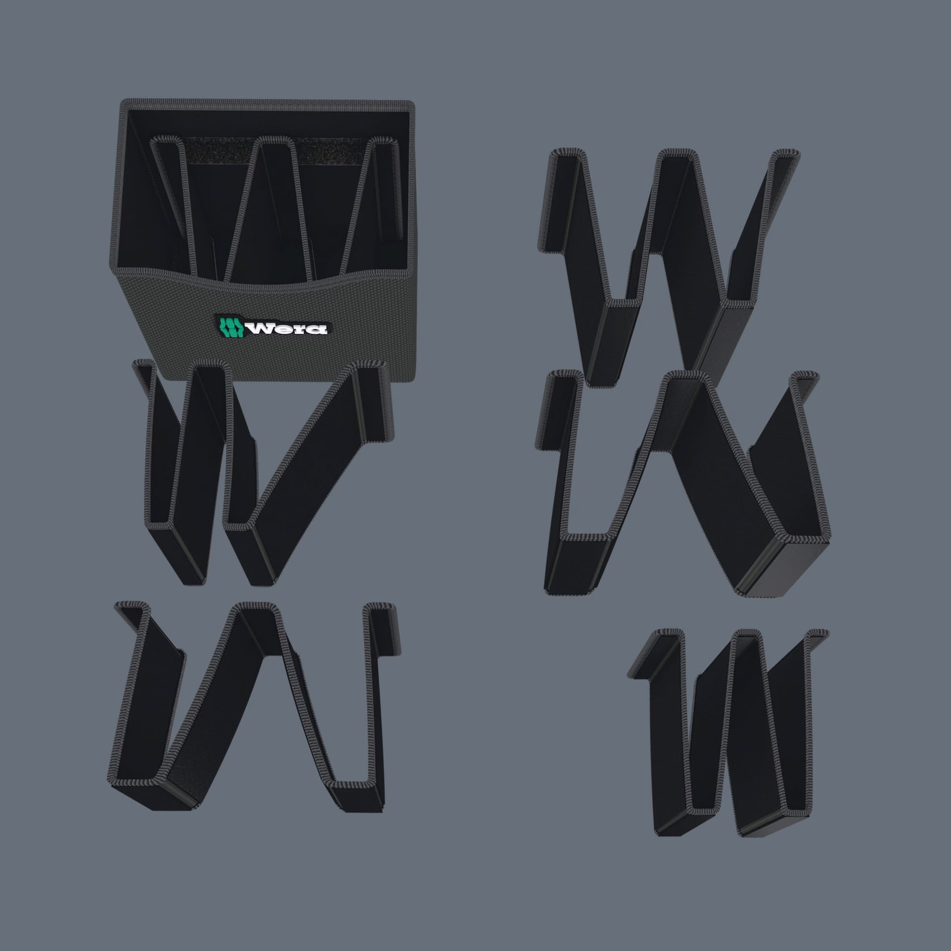 Köcher Wera 2go 4 B165xT105xH165mm leer Textil