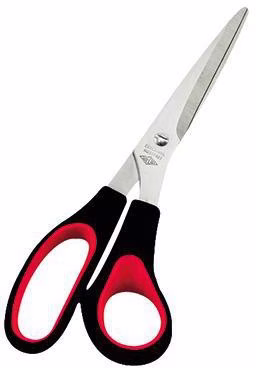 Schere 9768 21,0cm Edelstahl Softgriff schwarz/rot