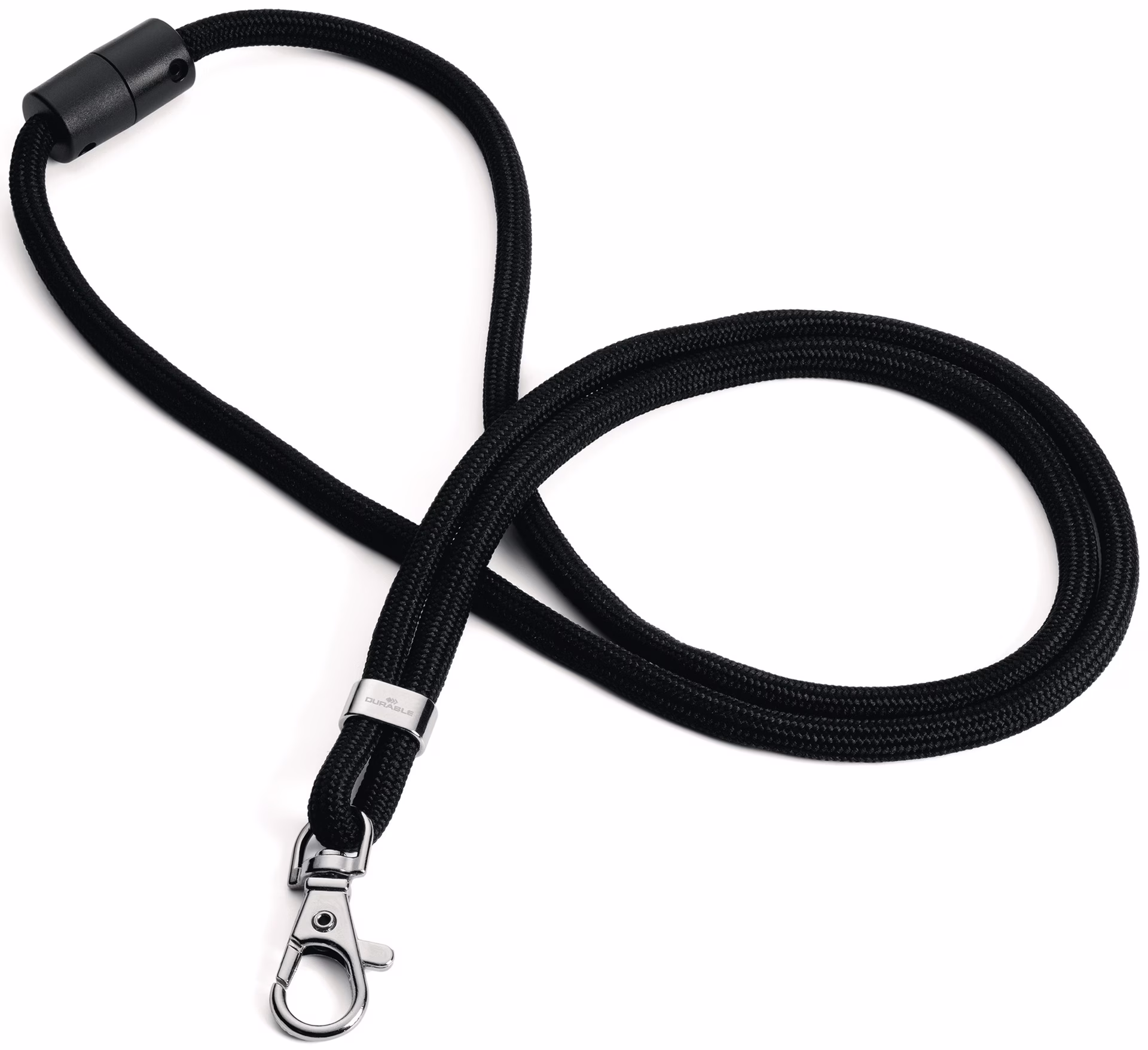Cliphalter JoJo rundgewebt m.Karab.Band-L.460mm schwarz