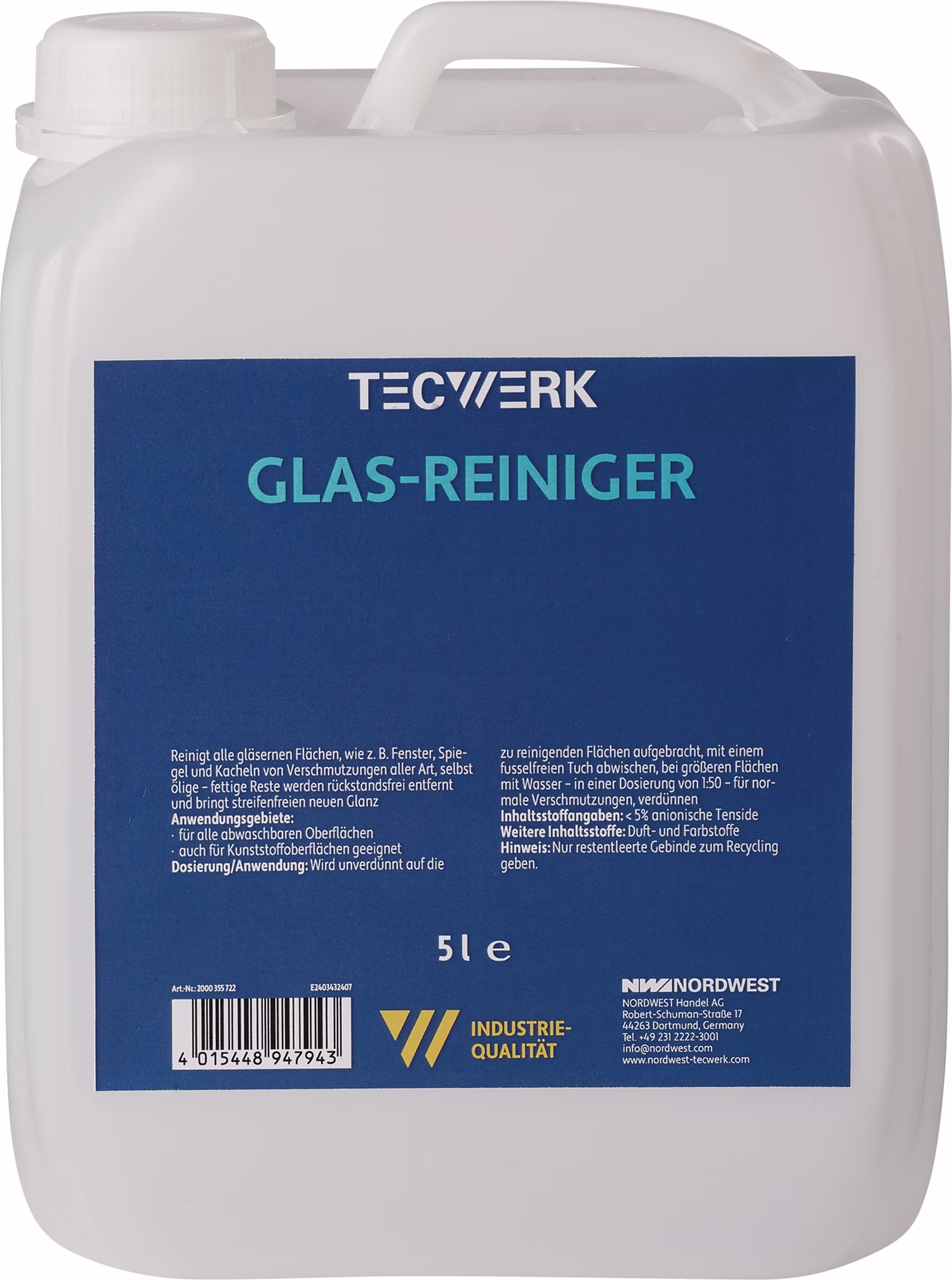 Glasreiniger 5l Kanister