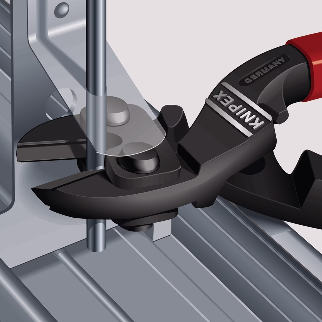 Kompaktbolzenschneider CoBolt® L.160mm Ku.-Überzug ger.3,3mm m.Aussparung