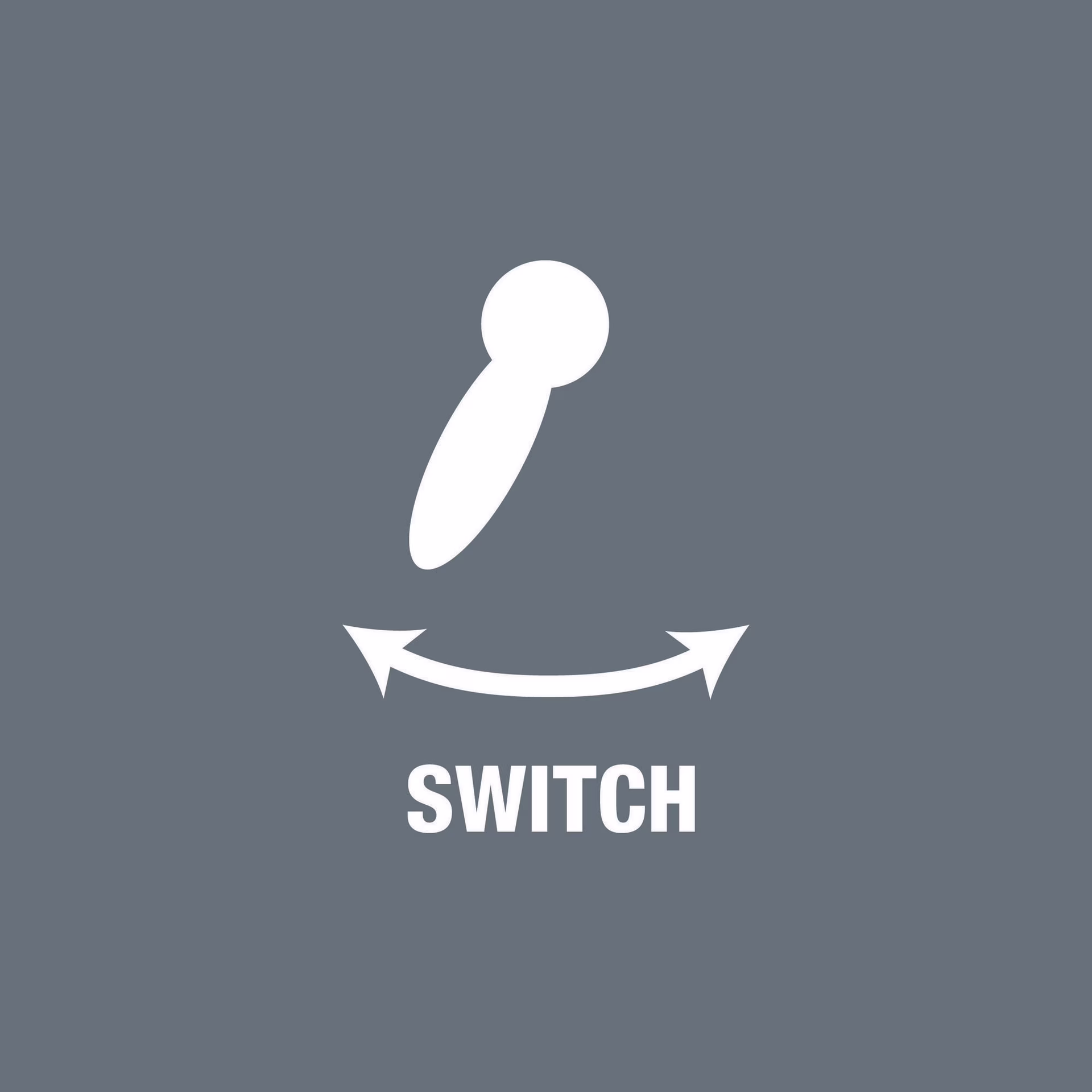 Hebelumsch.kn.Zyklop Metal switch 1/2 Zoll 72 Z.Umschalth