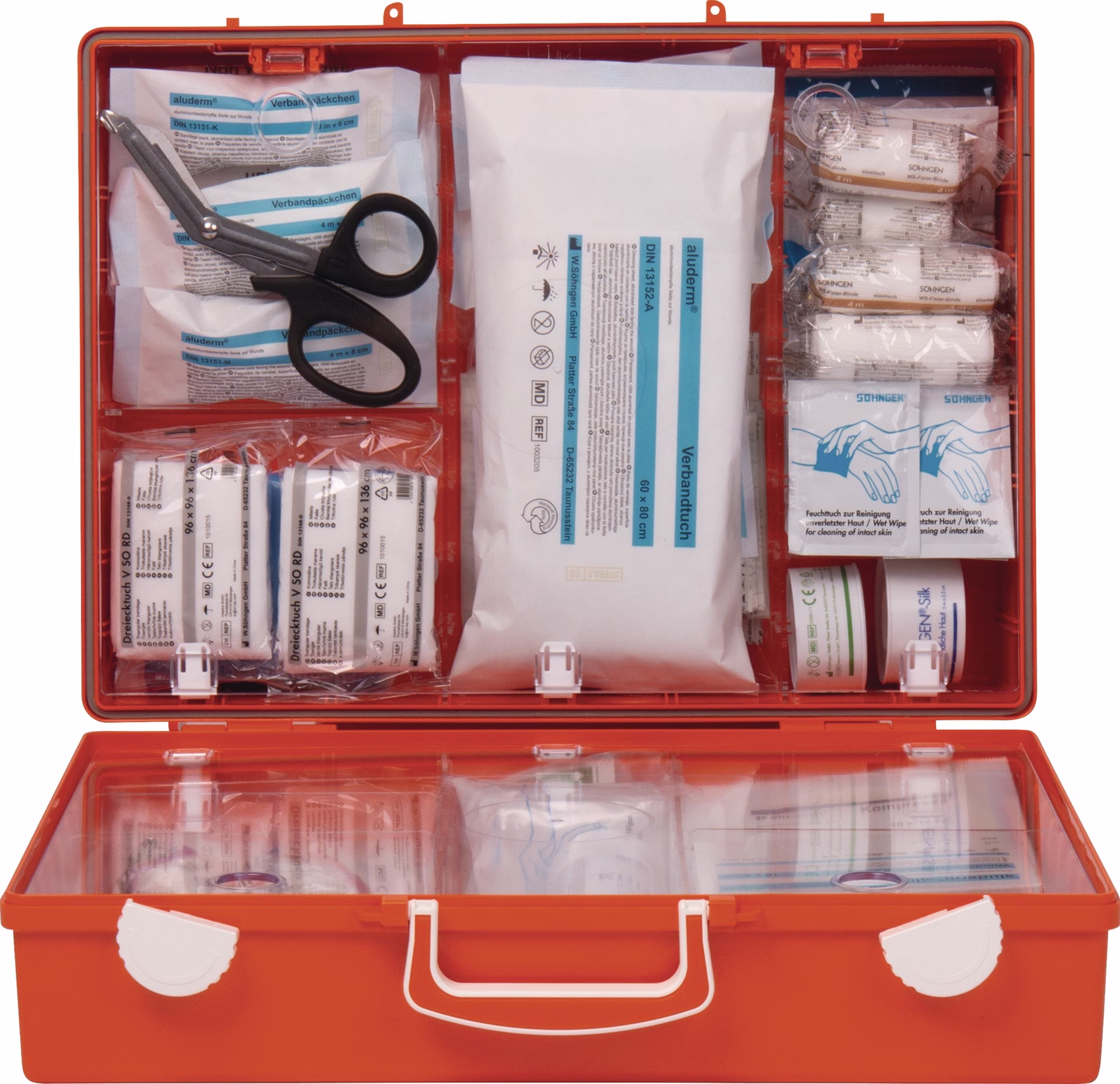 Erste Hilfe Koffer Beruf SPEZIAL Verwaltung B400xH300xT150ca.mm orange