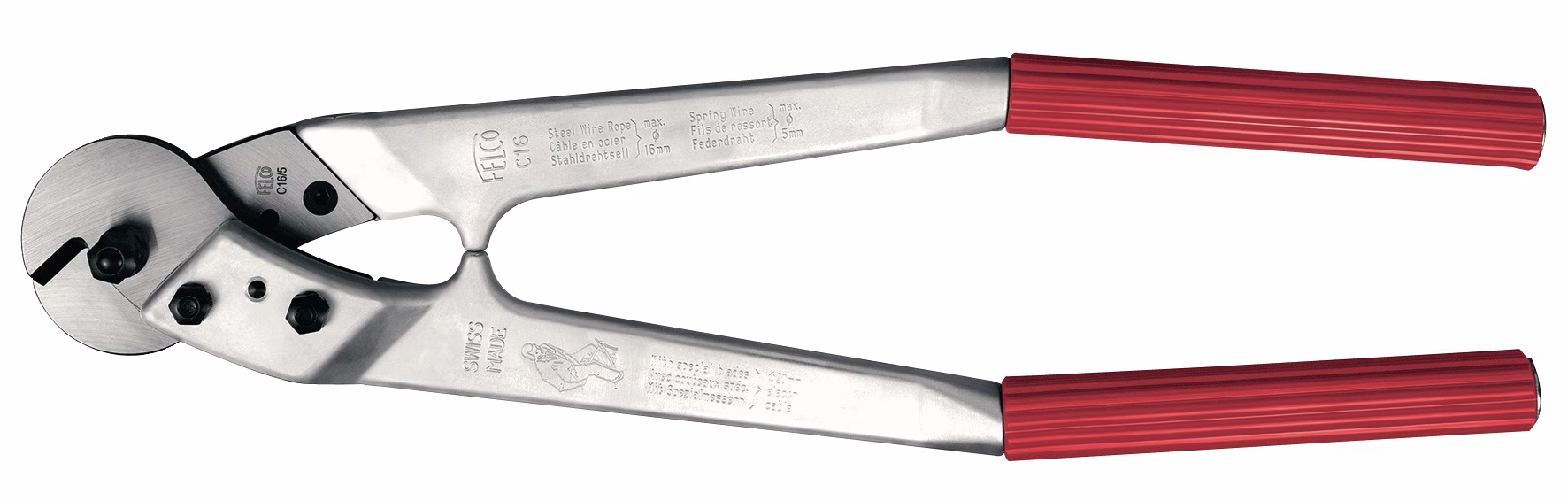 Drahtseilschere C16E L.590mm Ku.-Überzug
