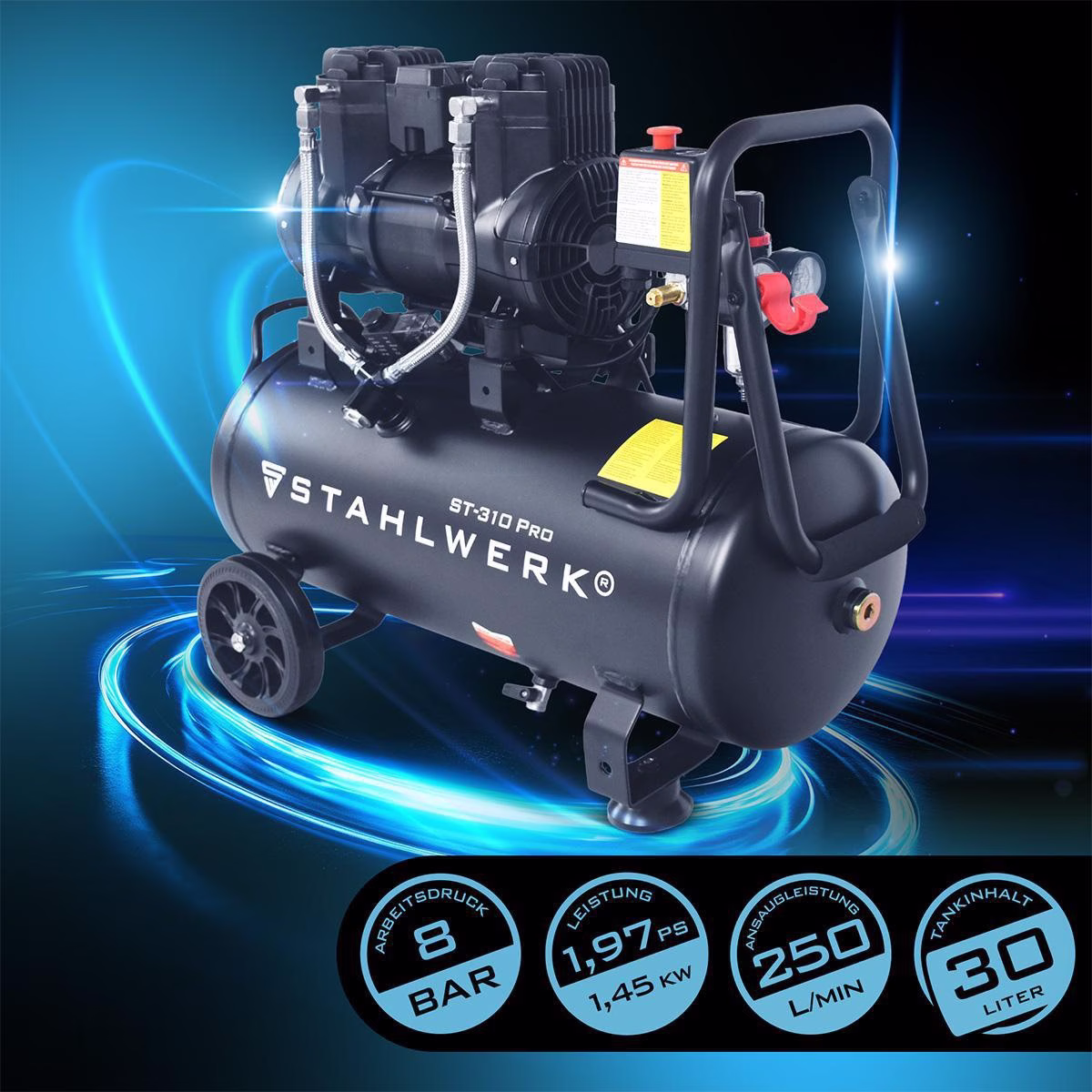 Kompressor ST-310 Pro 250l/min 8bar 30l
