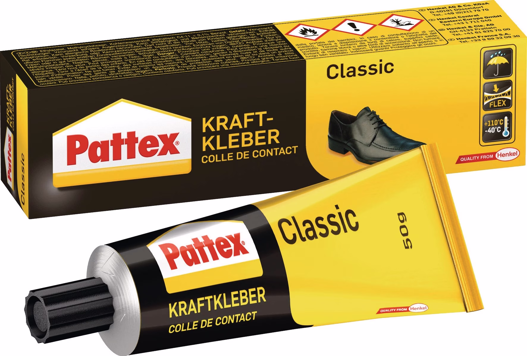 Kraftkleber Classic Liquid -40°C bis +110 °C PATTEX