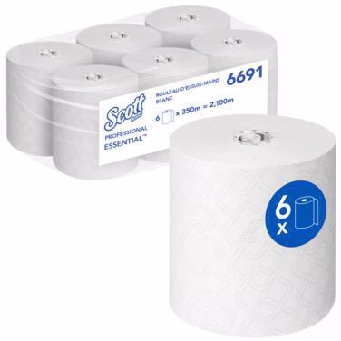Handtuchrolle Essential 6691 350m weiß 6 St./Pack.