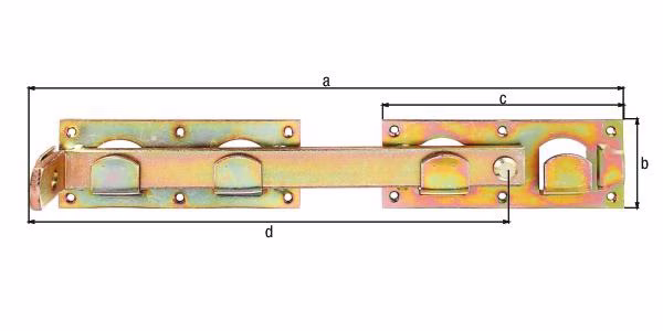 Doppeltorüberwurf L/R verwendbar 423x70x180x333mm dickschichtpassiviert