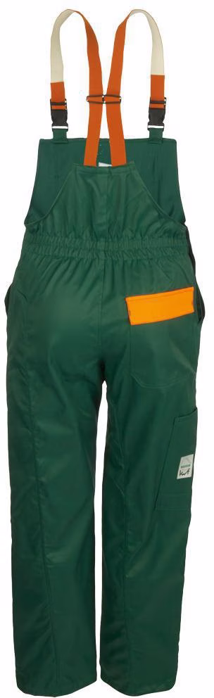 Schnittschutzlatzhose KONIFERE Gr.50 grün/orange