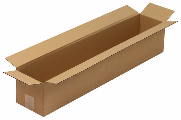 Faltkarton 1-wellig Maße 800x150x150mm B1 Qualität 1.3B braun