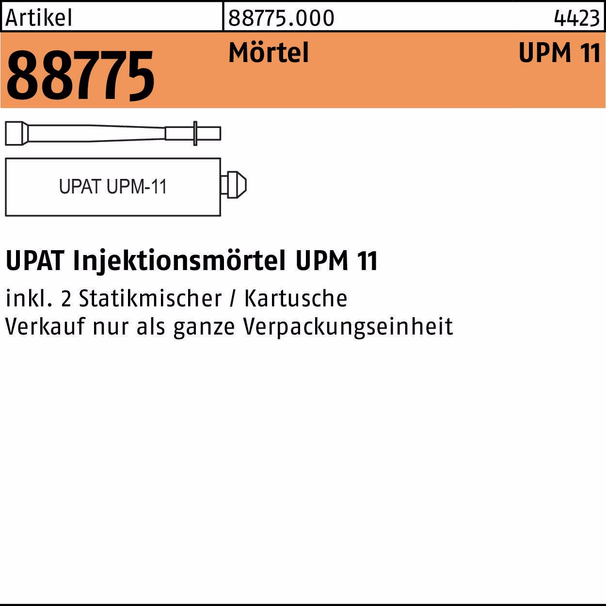 Injektionsmörtel R 88775 UPM