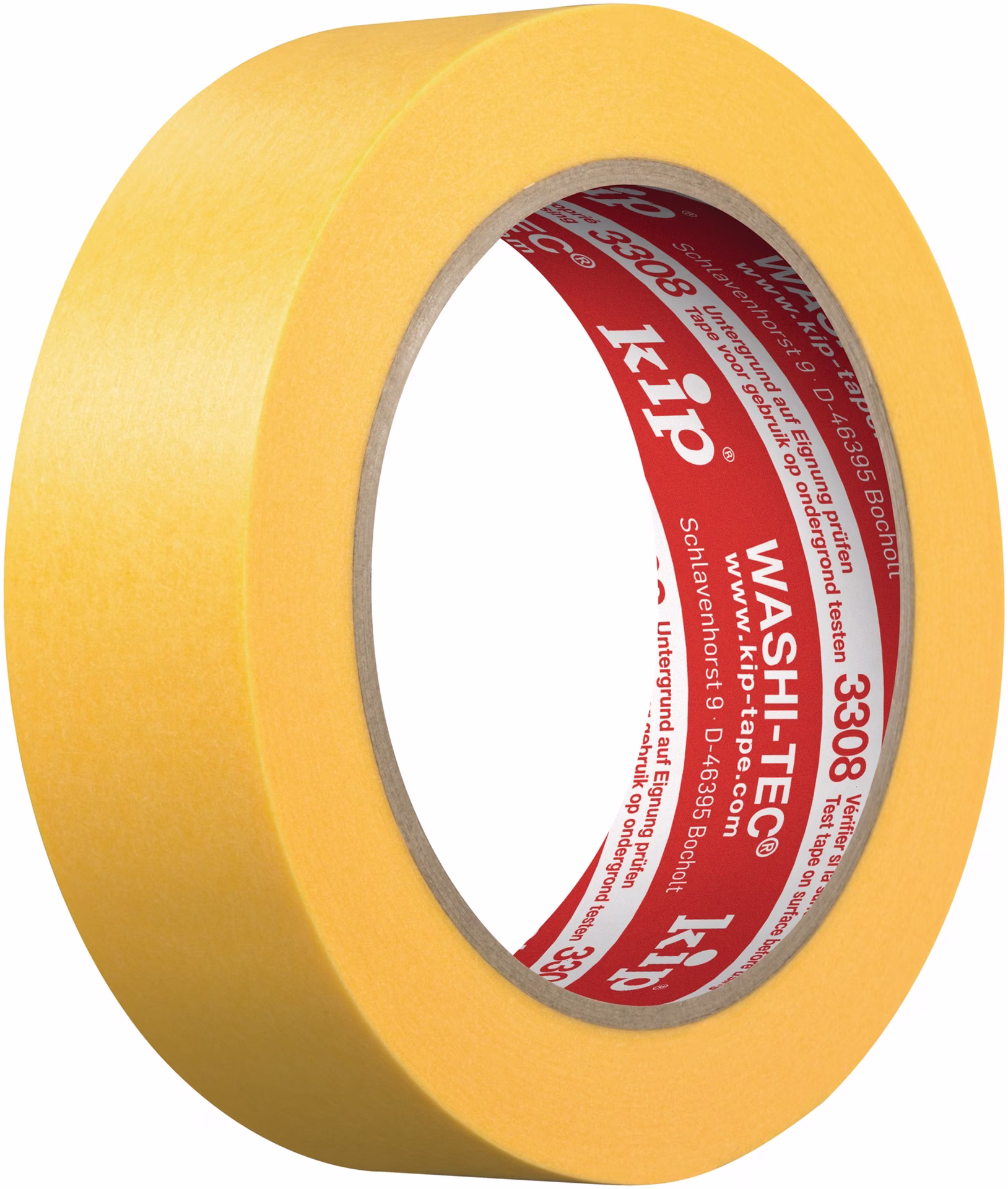 Abdeckband 3308 WASHI-TEC®Premium Plus Goldkrepp® glatt gelb L.50m Rl