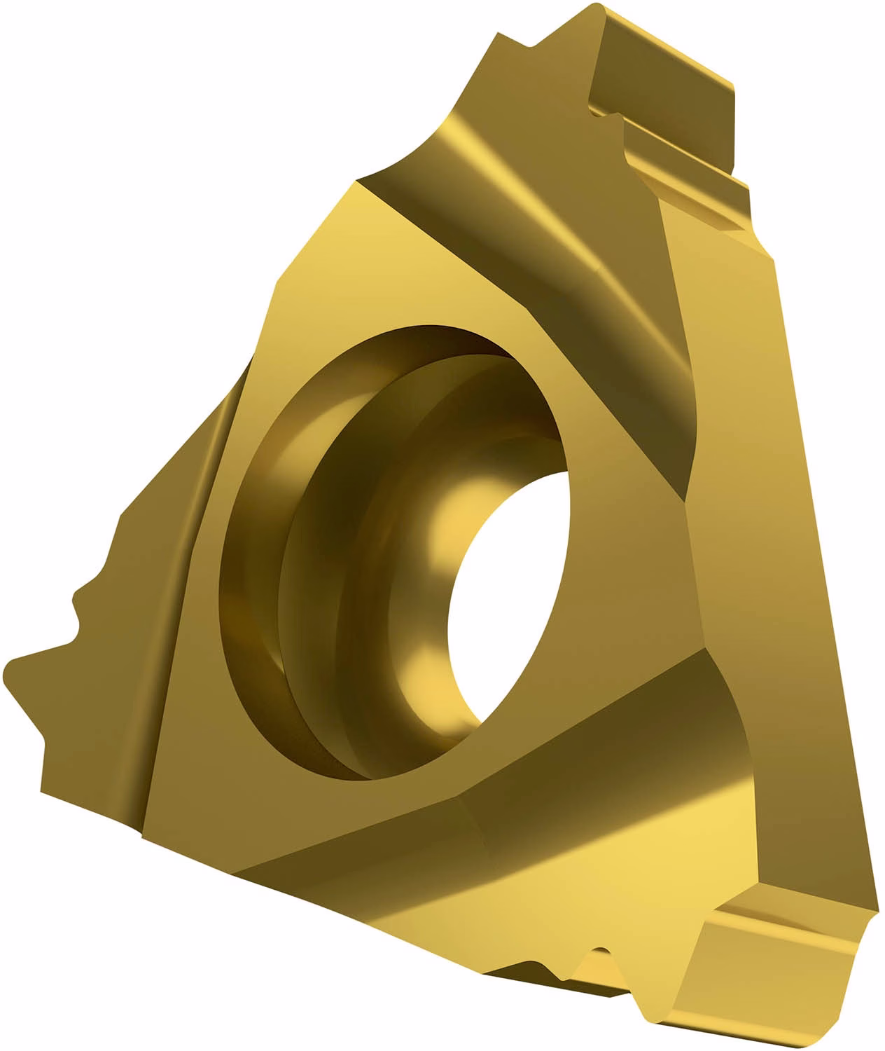 Gewindedreh-Wendeschneidplatte Innenkreis-D. 9,525mm PVD beschichtet Farbe Gold PRAMET