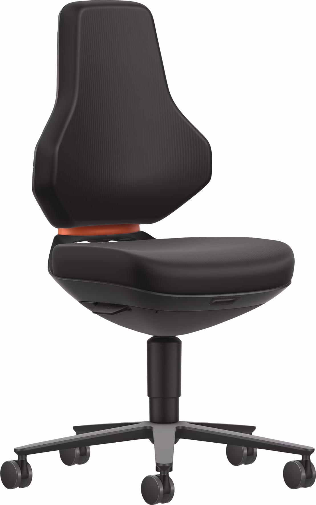 Arbeitsdrehstuhl TEXON Rl.Skintec schwarz 450-620mm