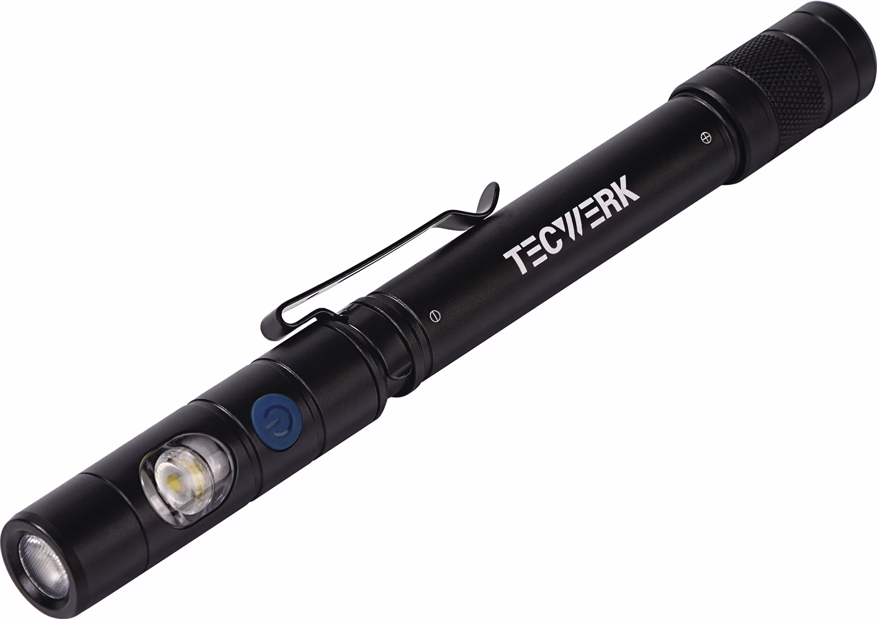 LED-Stiftleuchte Li-ion 90m blau/schwarz