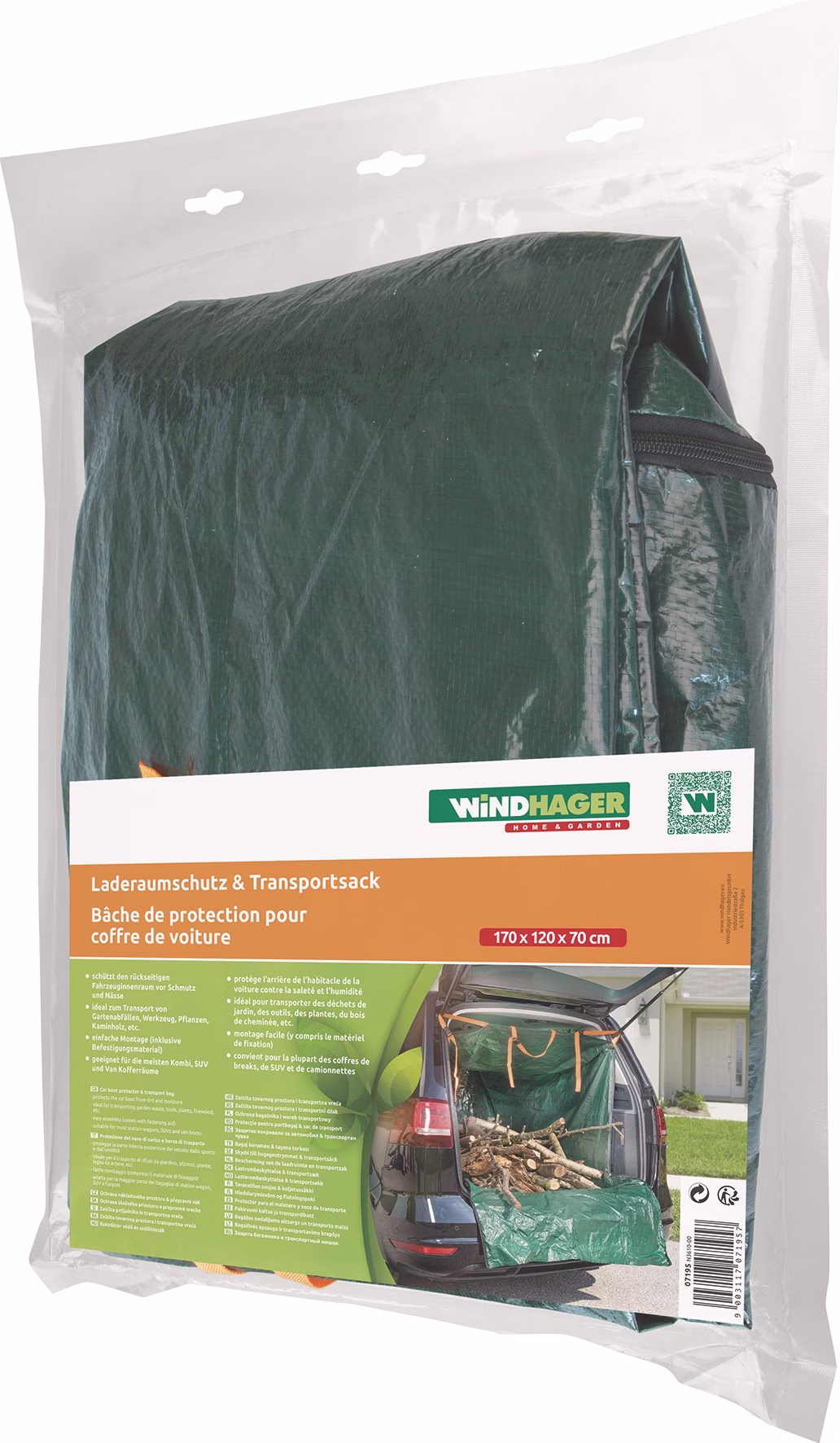 Laderaumschutz u.Transportsack 170x120x70cm