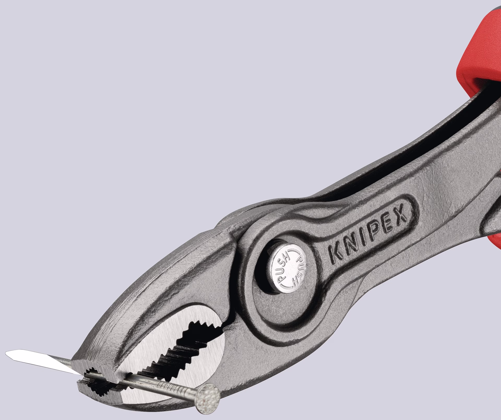 Frontgreifzange TwinGrip L.200mm pol.Comfort-Griff schwarz atram