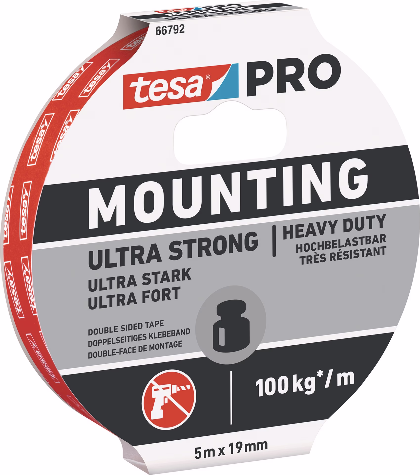 Montageband Mounting PRO Ultra Strong 66792 weiß B.19mm